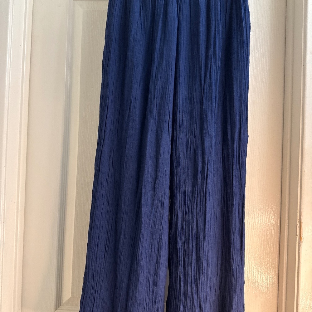 Wide leg lined pants